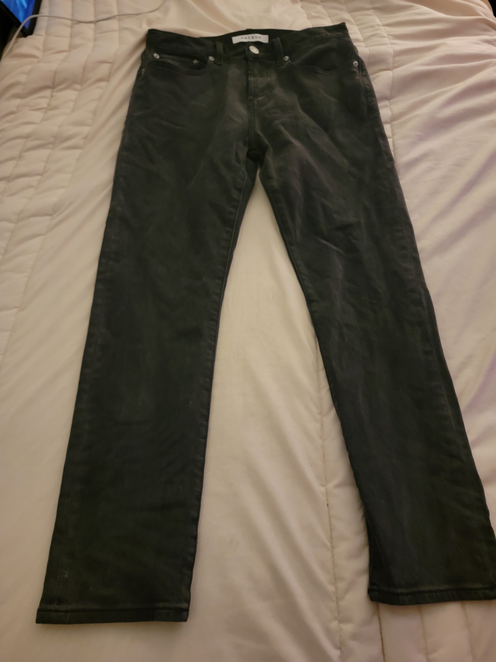 Men's Black Pacsun Straight-Leg Jeans